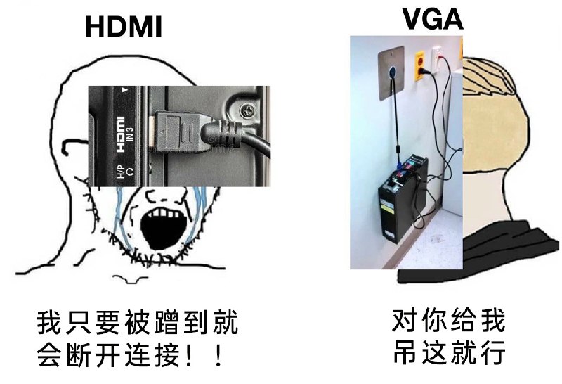 嗷嗷嗷: jandan.net/t/6126860OO: 139 XX: 3女澡堂搓澡师傅: 为啥不给HDMI也装个螺丝？OO: 22, XX: 0蛋友16ff72141f490: HDMI也有带螺丝版本的，只是比较少见，专业设备上用得多OO: 22, XX: 1小宗同学: 女澡堂搓澡师傅 历史选择OO: 10, XX: 0